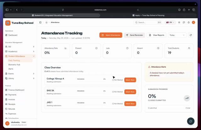 Attendance Tracking demo